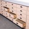 Long French Workshop Bank of 36 Drawers, 1950s 9