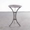 Small French Round Metal Model 1346 Gueridon Table, 1950s 1