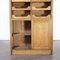 Tall English Model 1244.2 Haberdashery Shelved Cabinet with 16 Drawers, 1950s 5