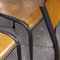 Sedie da pranzo scolastiche grigie di Mullca, Francia, anni '50, set di 6, Immagine 4