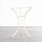 Small French Round Metal Model 1347 Gueridon Table in White, 1950s 3