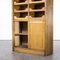 Tall English Model 1244.1 Haberdashery Shelved Cabinet with 16 Drawers, 1950s 7