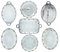 20th Century Silver-Plate Trays, Set of 7 16