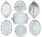 20th Century Silver-Plate Trays, Set of 7, Image 1