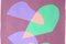 Ryan Rivadeneyra, Colorful Arcs on Mauve, 2021, Acrylic on Paper, Image 5
