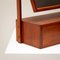 Danish Solid Teak Mirror and Drawer Table Top Vanity Unit, 1960s, Image 10