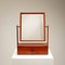 Danish Solid Teak Mirror and Drawer Table Top Vanity Unit, 1960s, Image 1