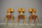 Wooden Chairs, 1950s, Set of 3 6