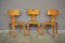 Wooden Chairs, 1950s, Set of 3 8