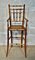 French Victorian Faux Bamboo Dolls Highchair, Image 1