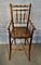 French Victorian Faux Bamboo Dolls Highchair 6