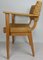 Armlehnstühle aus Holz mit Seilgeflecht von Adrien Audoux & Frida Minet für Vibo Vesoul, 1950er, 2er Set 4