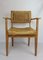 Armlehnstühle aus Holz mit Seilgeflecht von Adrien Audoux & Frida Minet für Vibo Vesoul, 1950er, 2er Set 10