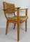 Armlehnstühle aus Holz mit Seilgeflecht von Adrien Audoux & Frida Minet für Vibo Vesoul, 1950er, 2er Set 1