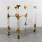 Hollywood Regency Cart Bar in Methacrylate and Brass, Image 2