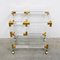 Hollywood Regency Cart Bar in Methacrylate and Brass, Image 5