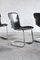 Italian Steel & Black Leather Dining Chairs from Cidue, 1970s, Set of 6 12