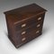 Antique Victorian Teak and Brass Campaign Chest of Drawers, 1880 6