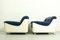 Fiberglass Lounge Chairs in Blue Mohair, 1970s, Set of 2 5