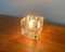 Deutsche Vintage Ta 14 Cube Tischlampe aus Glas von Peill & Putzler 5