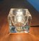 Deutsche Vintage Ta 14 Cube Tischlampe aus Glas von Peill & Putzler 6