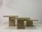 Travertine Side Tables, Italy, 1980s, Set of 3 6