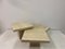 Travertine Side Tables, Italy, 1980s, Set of 3 5