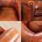 20th Century Dutch Sheepskin Leather Tub Chairs, Set of 2, Image 12
