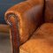 20th Century Dutch Sheepskin Leather Club Chairs, Set of 2 10