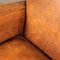 20th Century Art Deco Style Dutch Sheepskin Leather Club Chairs, Set of 2, Image 7
