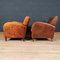 20th Century Art Deco Style Dutch Sheepskin Leather Club Chairs, Set of 2, Image 2