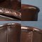 20th Century Dutch Sheepskin Leather Club Chairs, Set of 2 11