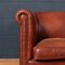 20th Century Dutch Sheepskin Leather Tub Chairs, Set of 2 3