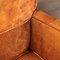 20th Century Art Deco Style Dutch Sheepskin Leather Club Chairs, Set of 2 7