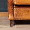20th Century Art Deco Style Dutch Sheepskin Leather Club Chairs, Set of 2 6