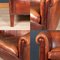 Late 20th Century Dutch Three Seater Sheepskin Leather Sofa 11