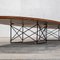 Großer niedriger Tisch mit lackiertem Metallgestell und Holzplatte von Charles Eames für Herman Miller, 1960er 6