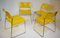 Italian Steel Omkstak Chairs by Rodney Kinsman for Bieffeplast, 1970s, Set of 4 1