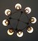 Mid-Century 8-Light Chandelier by Gino Sarfatti, Italy, 1940s 6