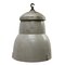 Vintage Industrial Beige Gray Metal Pendant Lights by Philips, Image 1