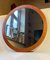 Mid-Century Scandinavian Teak Round Wall Mirror, 1960s 3