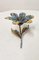 Cenicero floral de metal pintado, años 60, Imagen 2