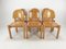 Oak Dining Chairs, 1980s, Set of 6, Image 6