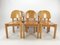 Oak Dining Chairs, 1980s, Set of 6, Image 7