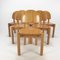 Oak Dining Chairs, 1980s, Set of 6, Image 5