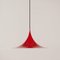 Red Semi Pendant by Bonderup and Thorup for Fog & Menup, 1960s, Image 1