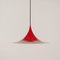Red Semi Pendant by Bonderup and Thorup for Fog & Menup, 1960s 5