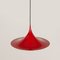 Red Semi Pendant by Bonderup and Thorup for Fog & Menup, 1960s 7