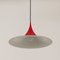 Red Semi Pendant by Bonderup and Thorup for Fog & Menup, 1960s 8