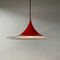 Red Semi Pendant by Bonderup and Thorup for Fog & Menup, 1960s, Image 6